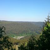 Aussicht von der Anna Hütte auf die Kurklinik Bad Rippoldsau