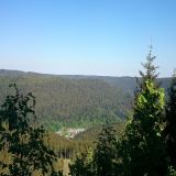 Aussicht von der Anna Hütte auf die Kurklinik Bad Rippoldsau